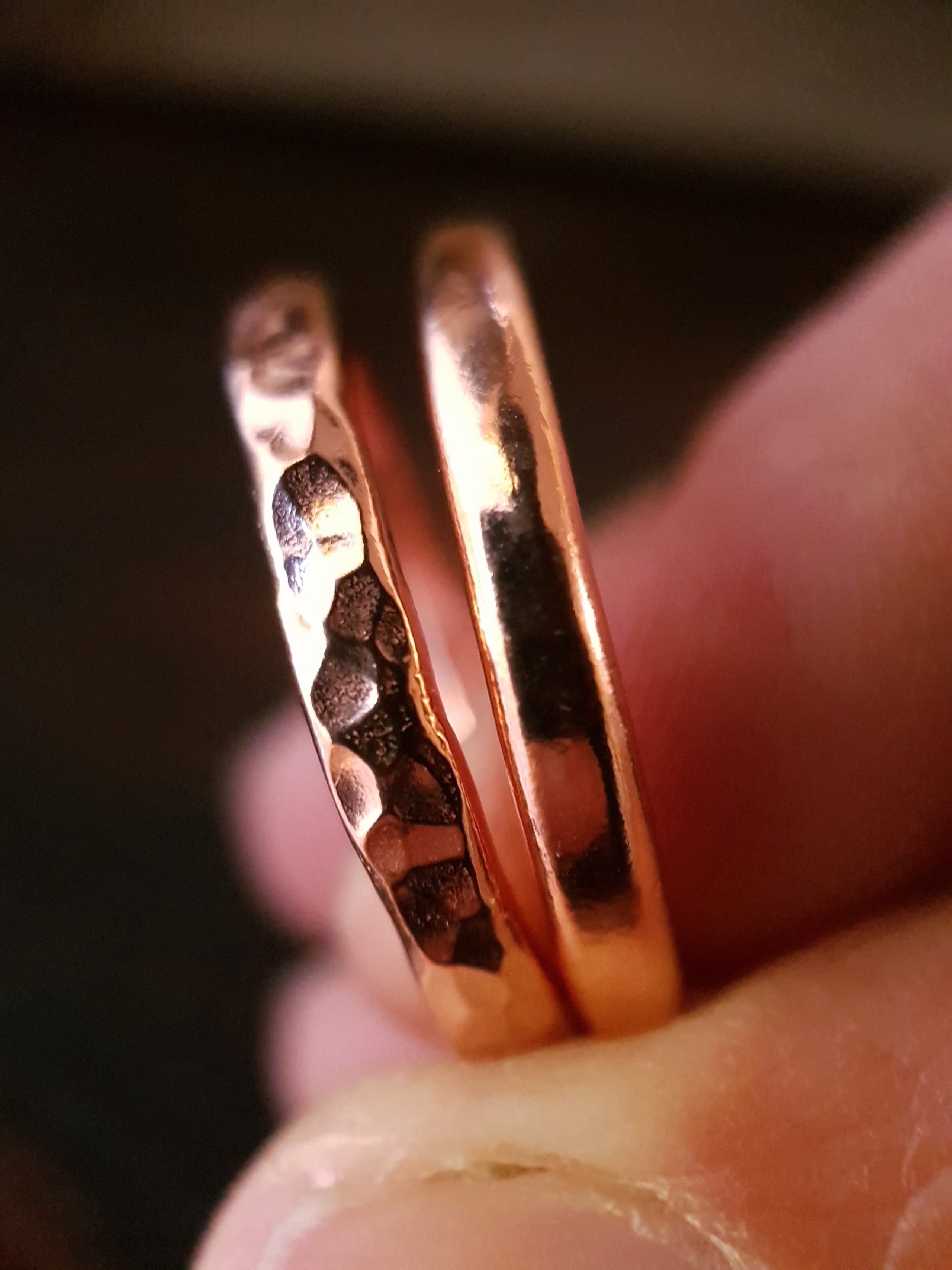 Copper Thick Stacking Ring Miss Flower Creations