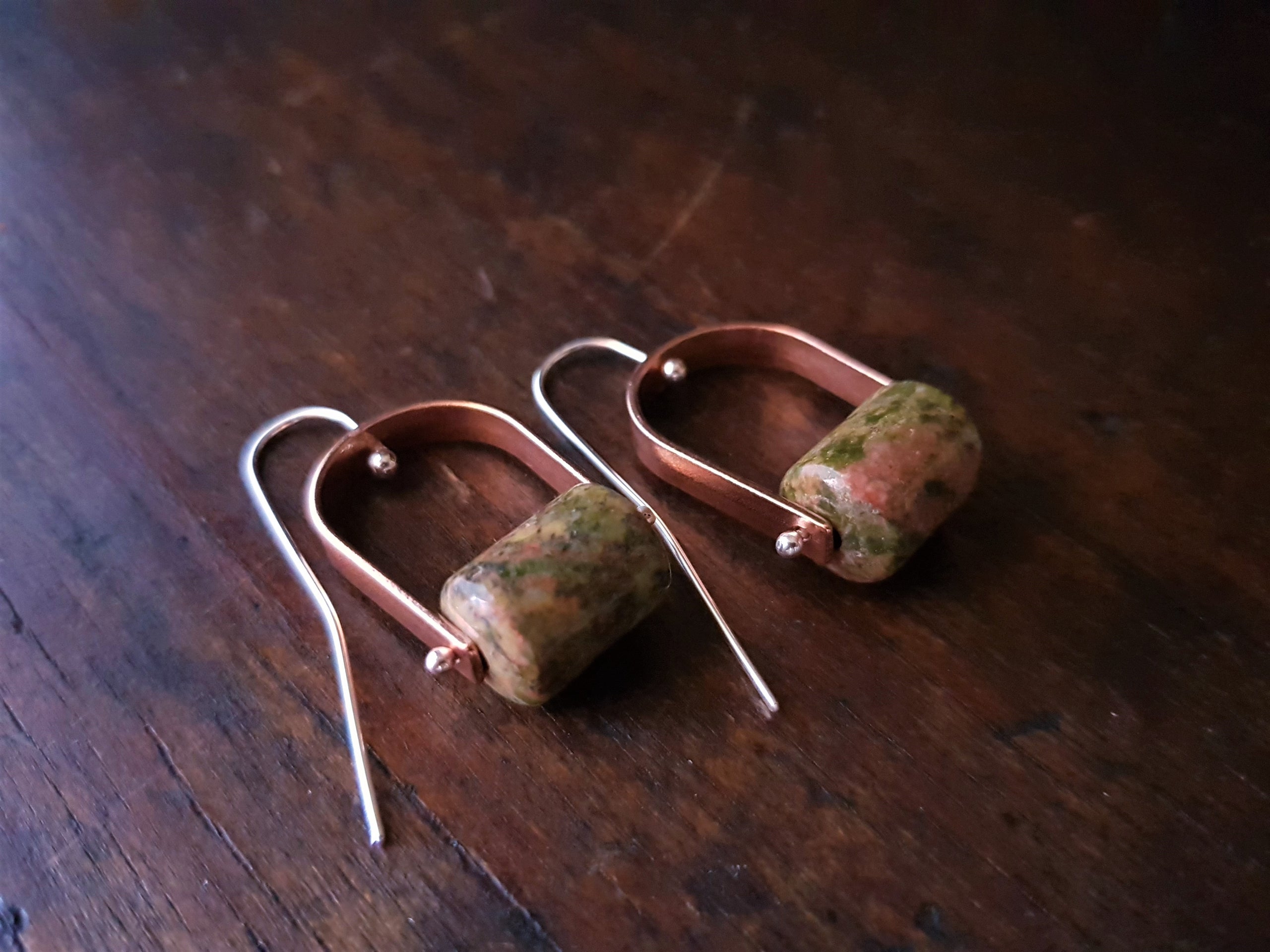 Unakite earrings hot sale